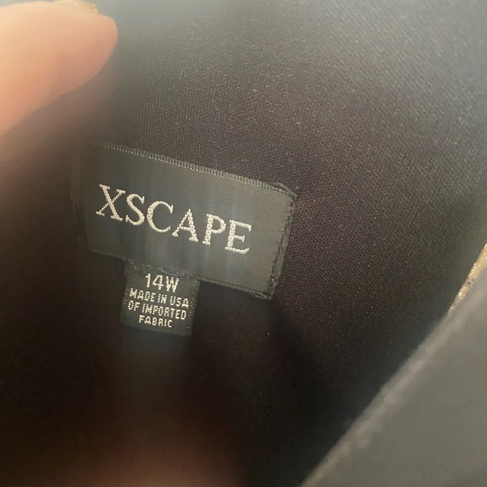 XSCAPE long colorblocked gown - Picture 4 of 7